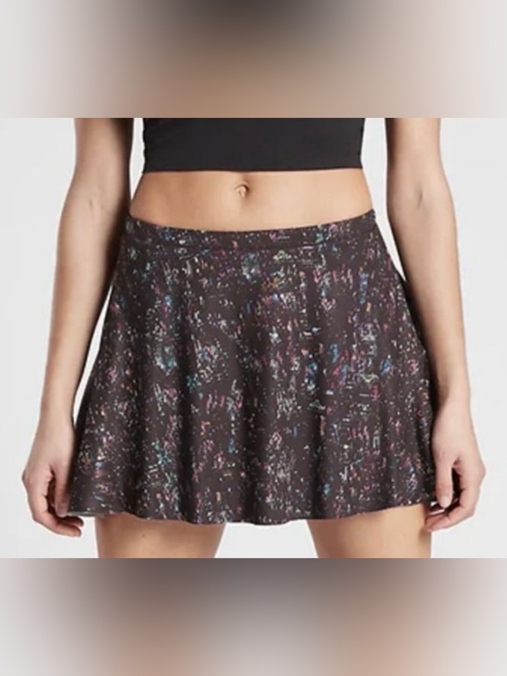 Athleta Match Point Tennis Skort Citylights Print Size M